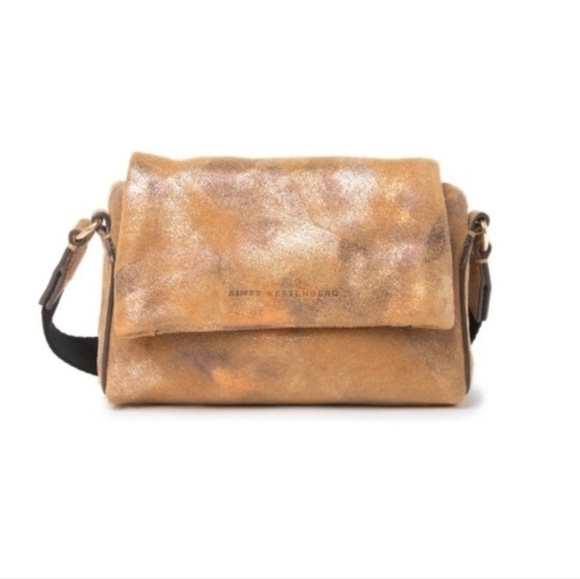 AIMEE KESTENBERG Brushed Metallic Gold Broadway Mini Crossbody - Picture 2 of 8